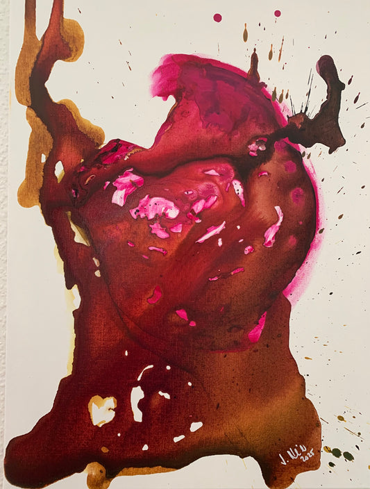 Abstraktes Acrylbild „Bärenstark“