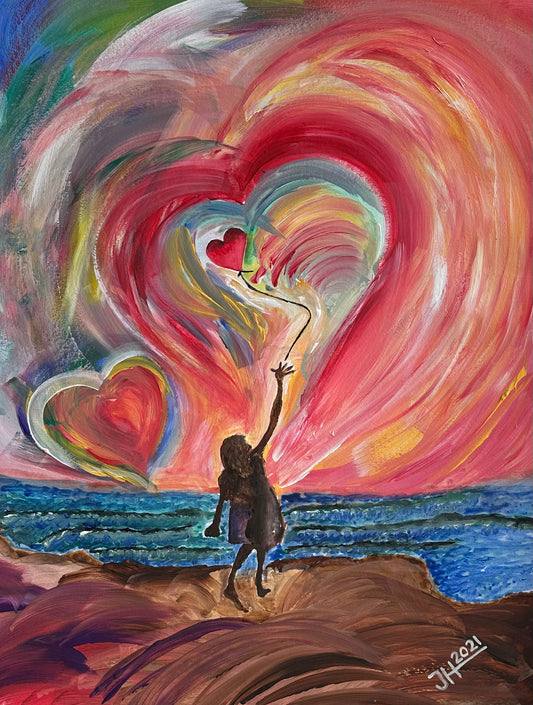Acrylbild „child dream“
