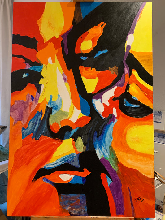 Acrylbild „Loving romance“
