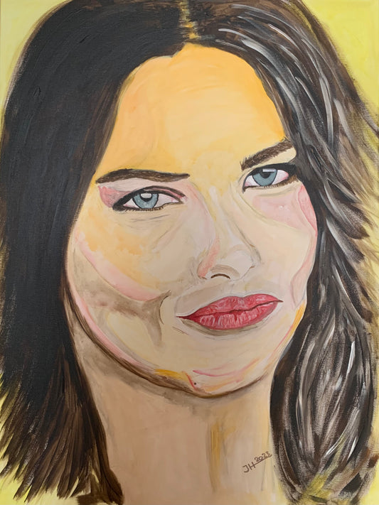 Portrait Acrylbild „nice one“