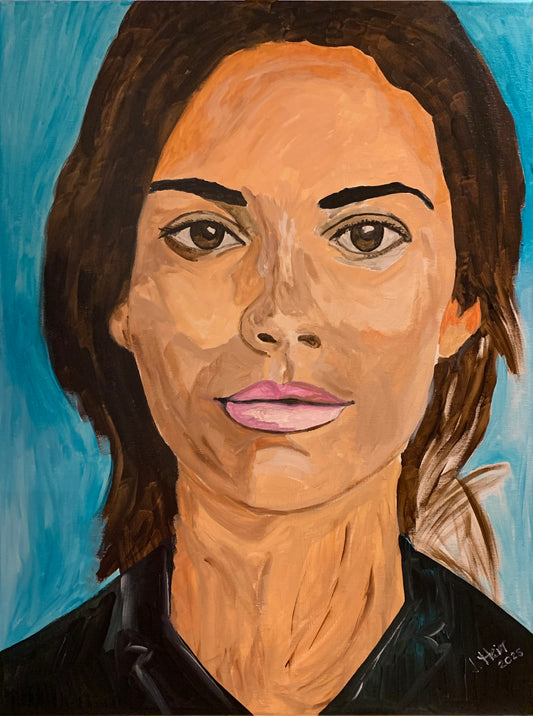 Portrait Acrylbild „brown eyes“